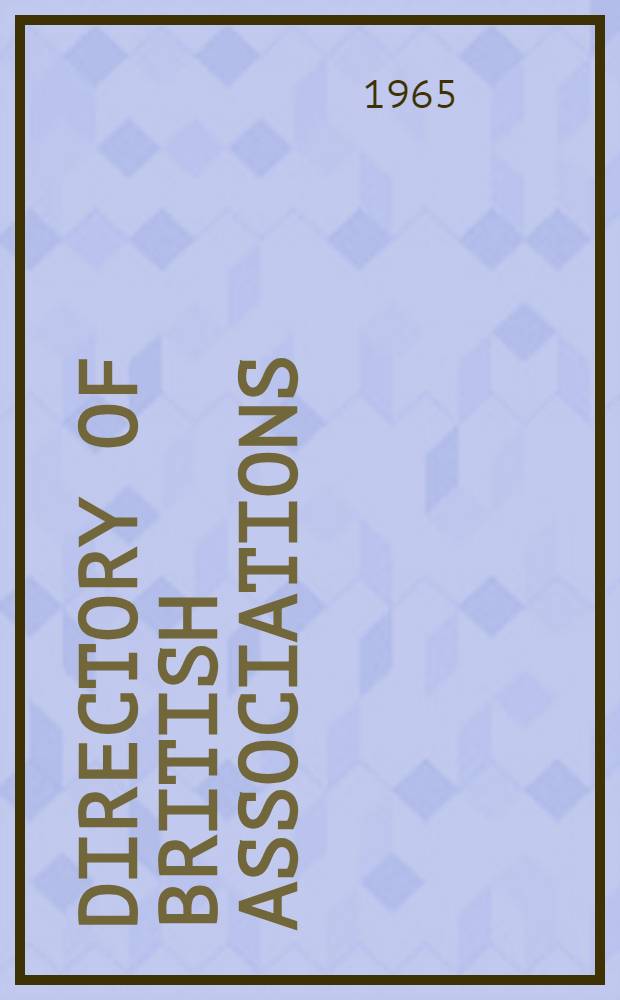 Directory of British associations