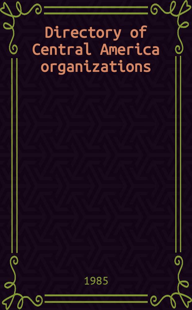 Directory of Central America organizations