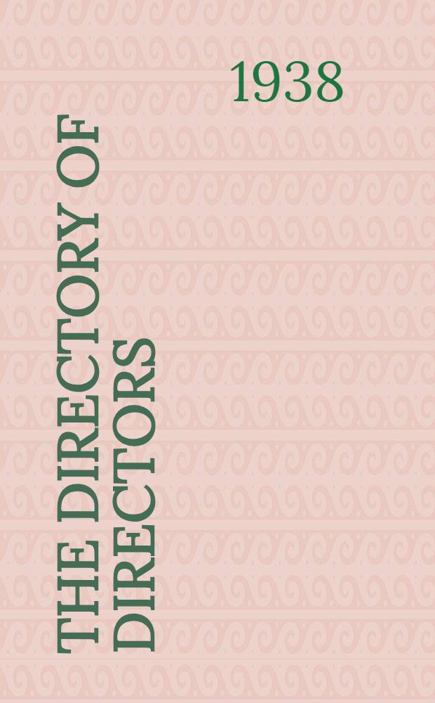 The Directory of directors