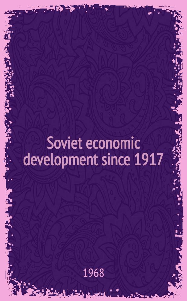 Soviet economic development since 1917