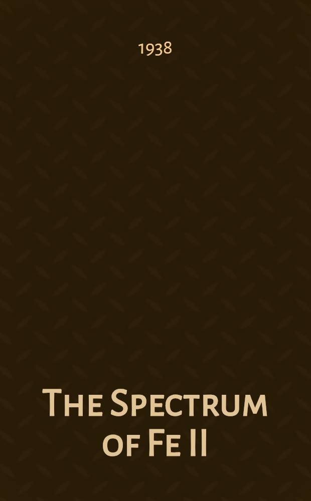 The Spectrum of Fe II