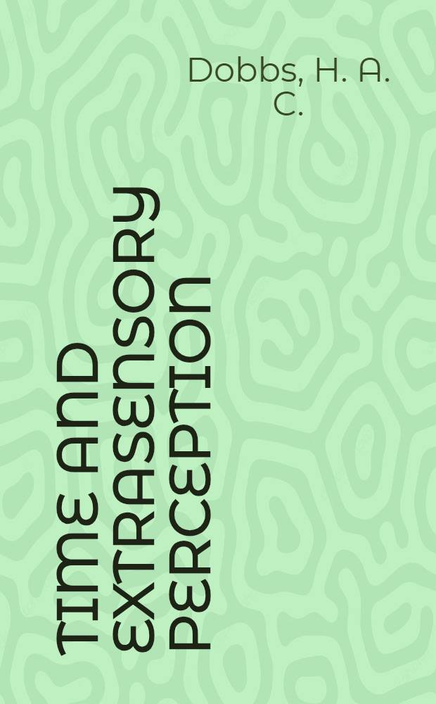 Time and extrasensory perception