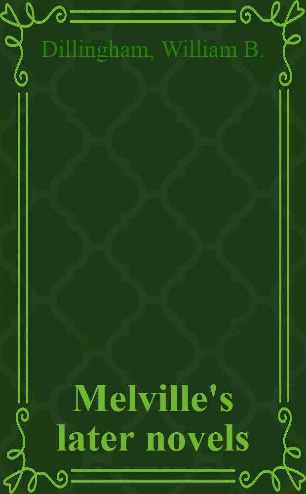 Melville's later novels