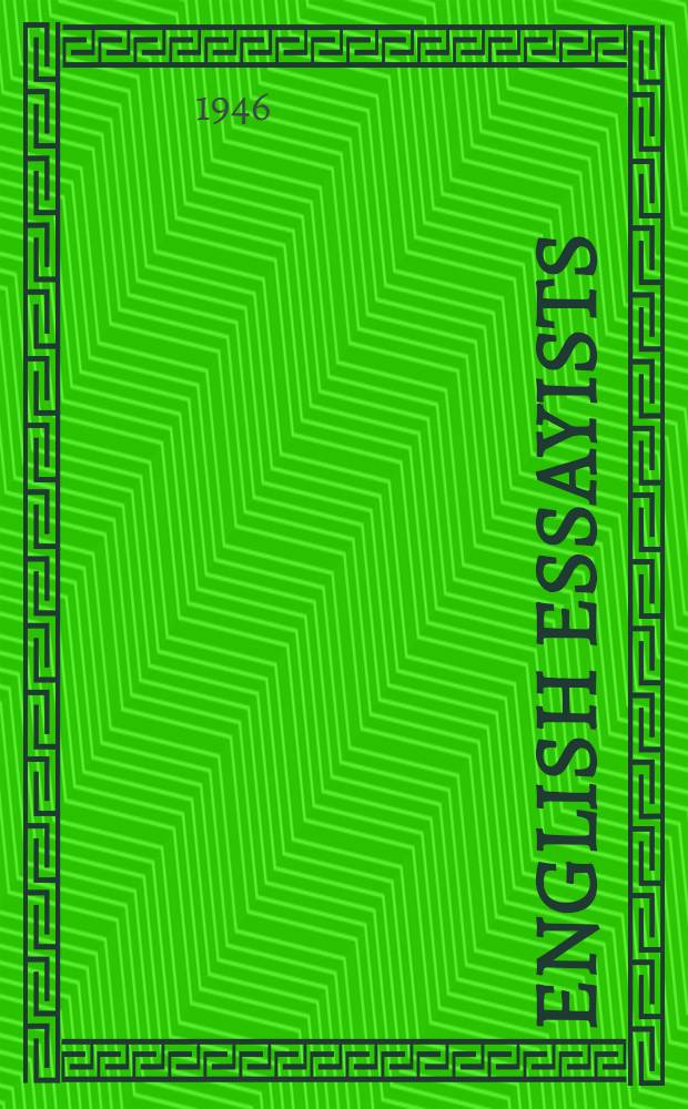 English essayists
