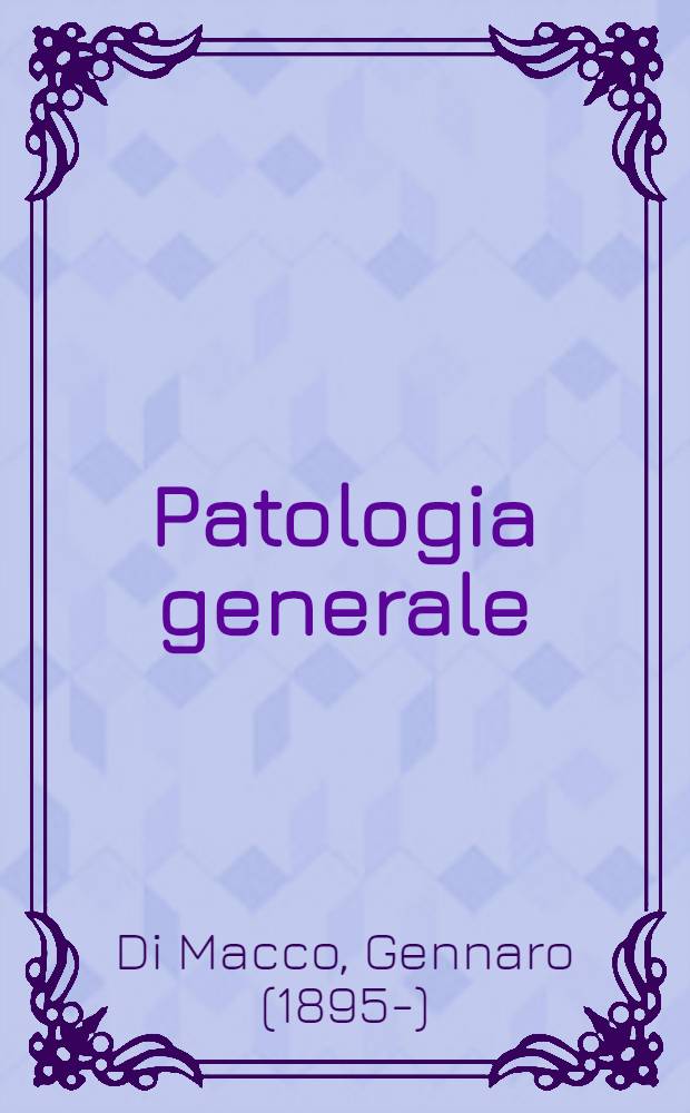 Patologia generale