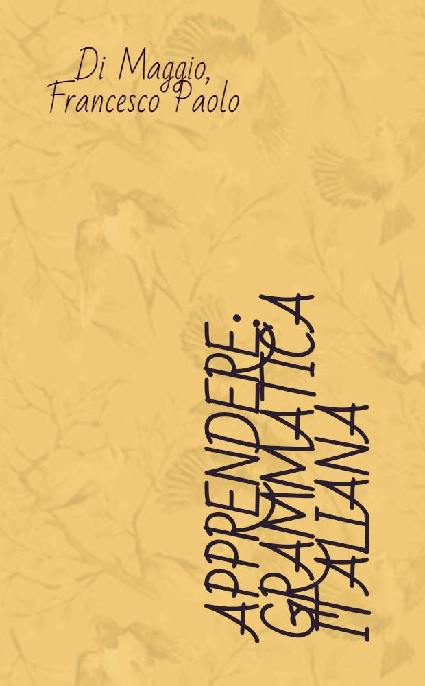 Apprendere : Grammatica italiana