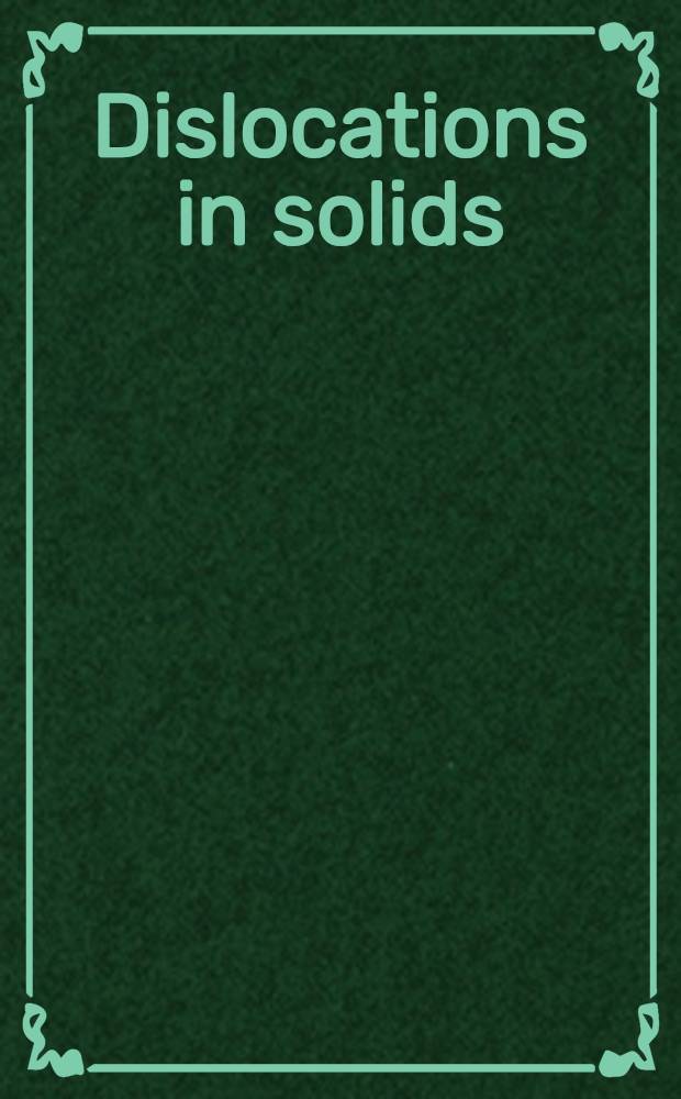 Dislocations in solids
