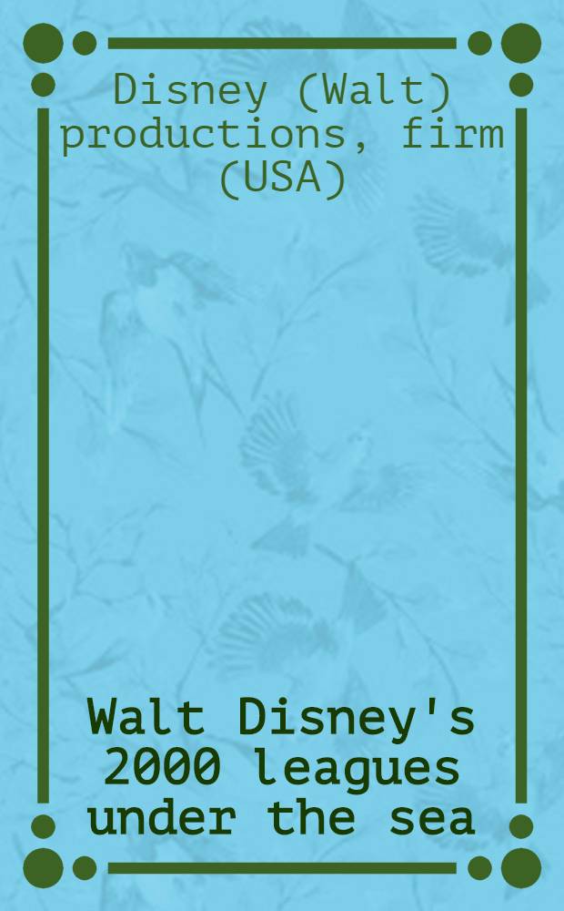 Walt Disney's 2000 leagues under the sea