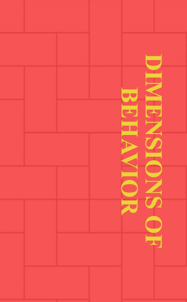 Dimensions of behavior
