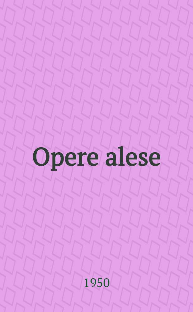Opere alese