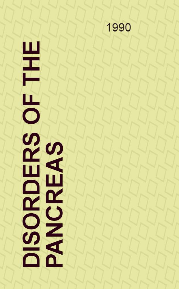 Disorders of the pancreas