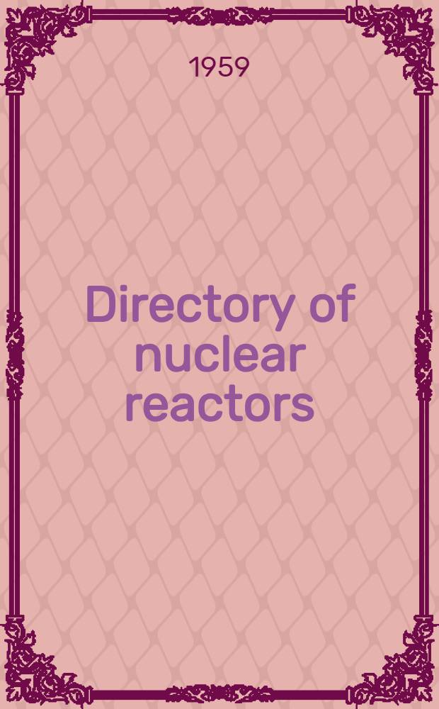 Directory of nuclear reactors