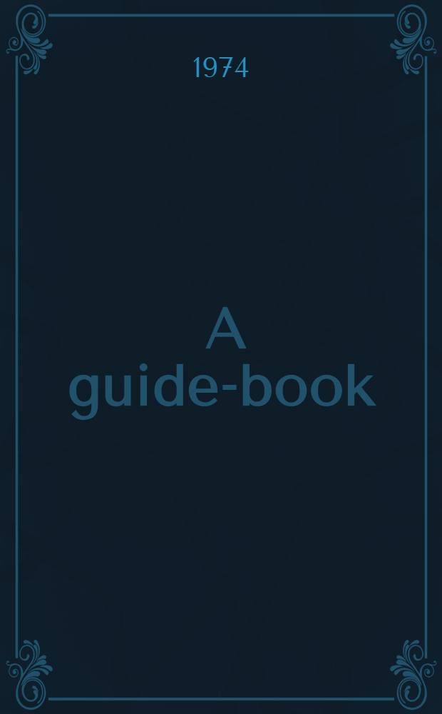 [A guide-book]