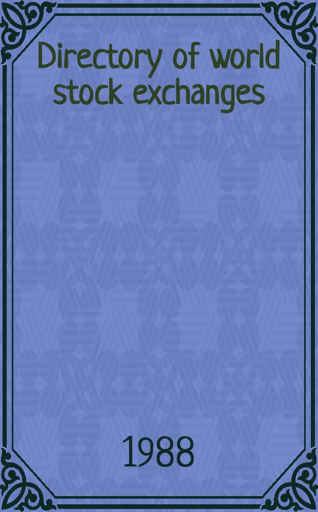 Directory of world stock exchanges