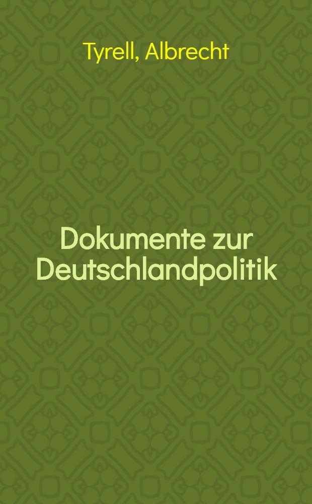 Dokumente zur Deutschlandpolitik : Beihefte. Bd. 2 : Grossbritannien und die Deutschlandplanung der Alliierten, 1941-1945