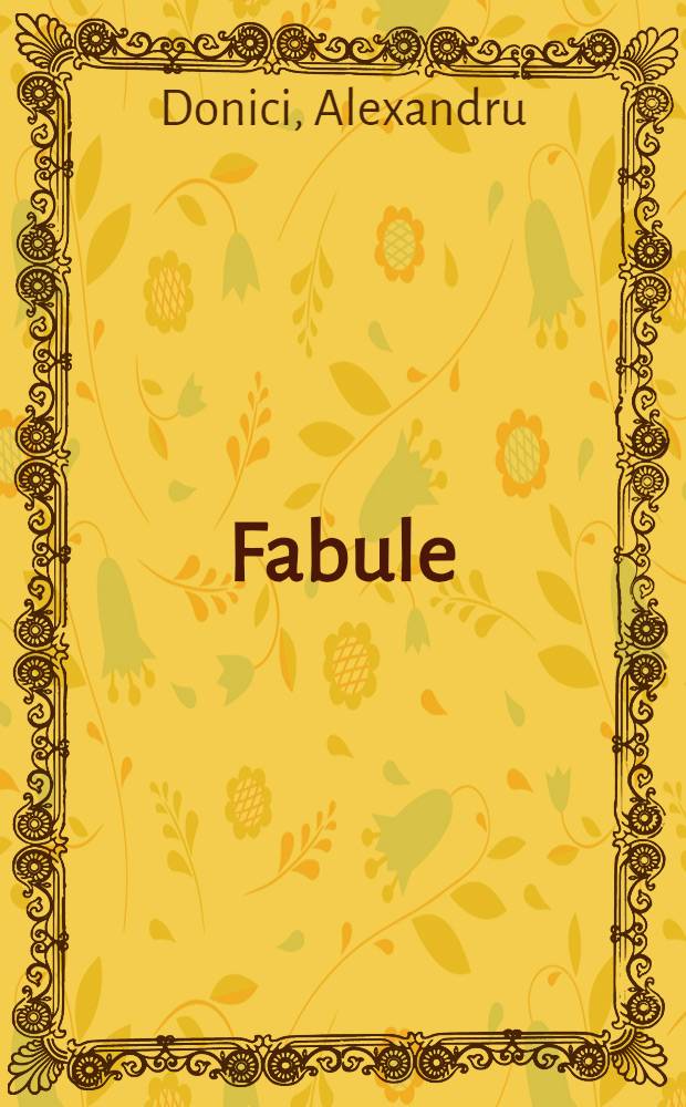 Fabule
