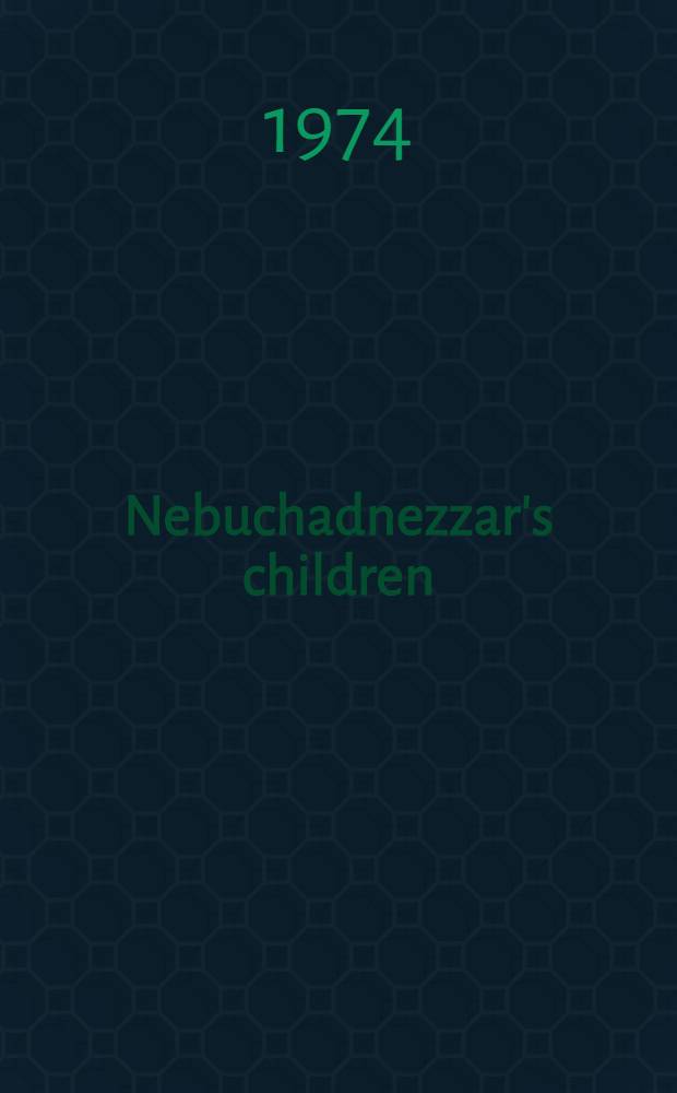 Nebuchadnezzar's children : Conventions of madness in Middle Engl. lit