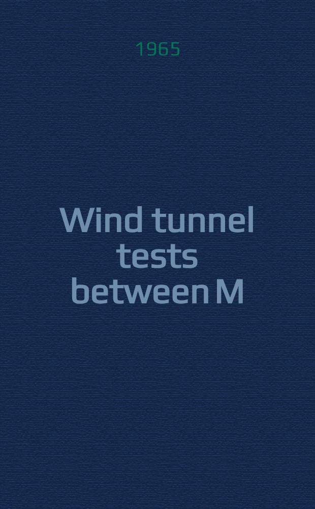 Wind tunnel tests between M=0.4 and 0.2 on a cambered wing of slender ogee planform