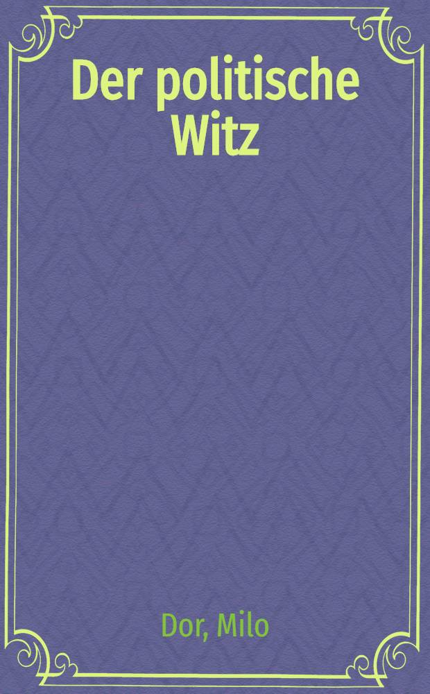 Der politische Witz