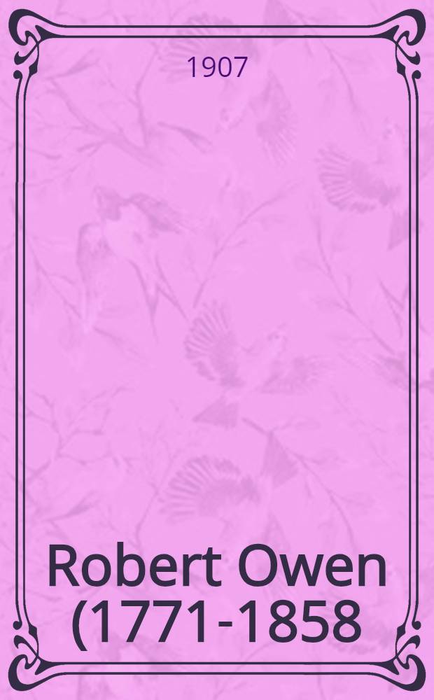 ... Robert Owen (1771-1858)