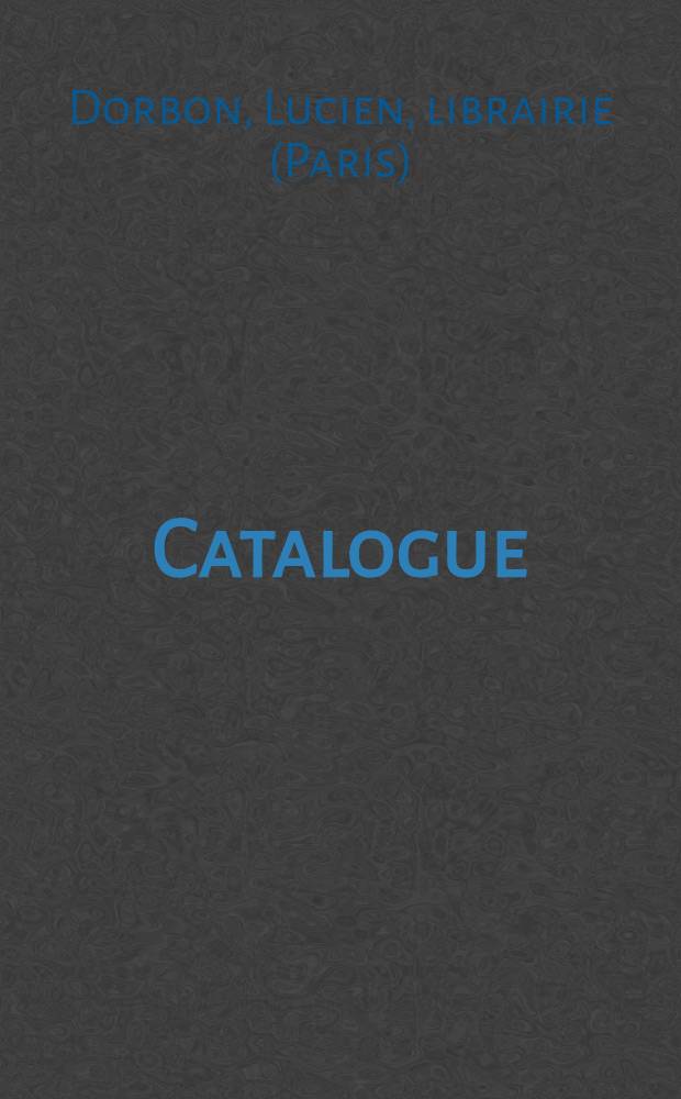 Catalogue
