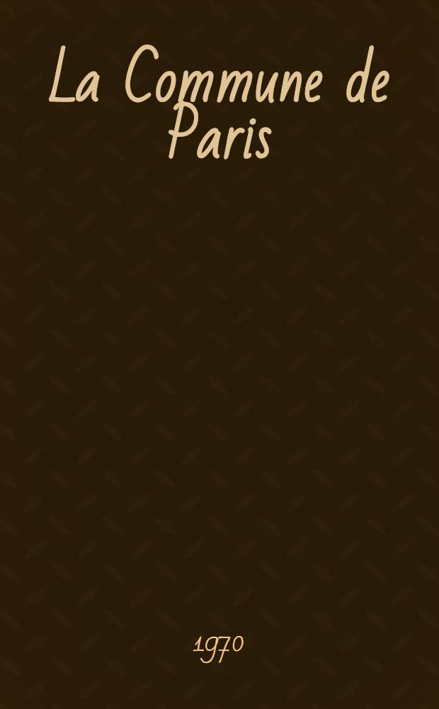 La Commune de Paris