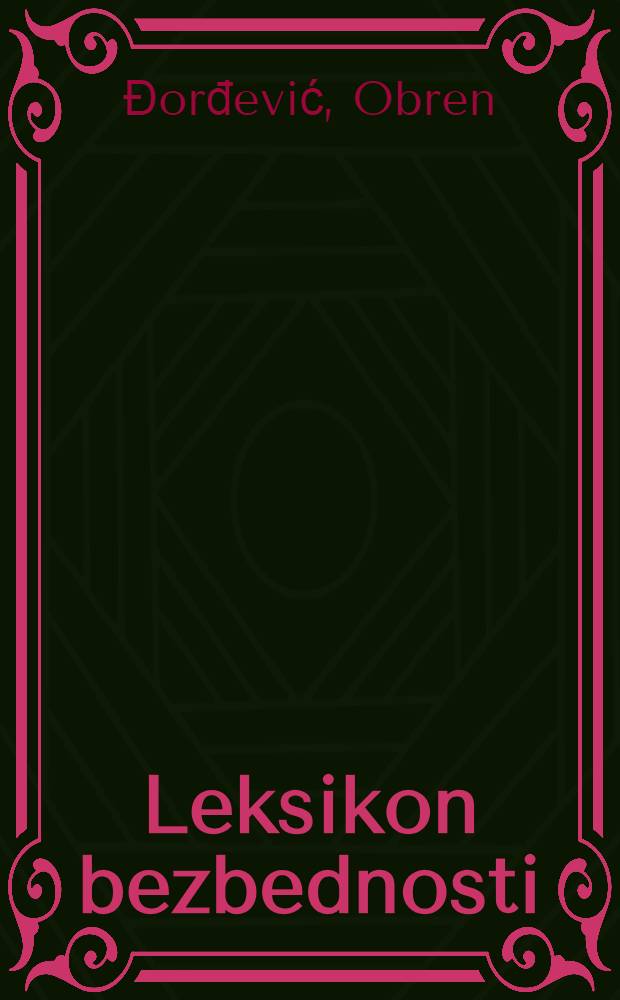Leksikon bezbednosti