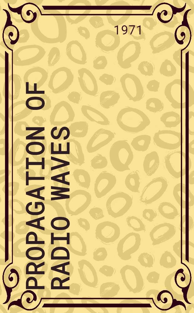 Propagation of radio waves
