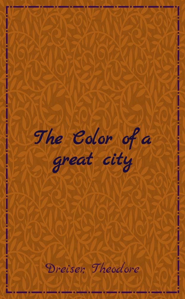The Color of a great city