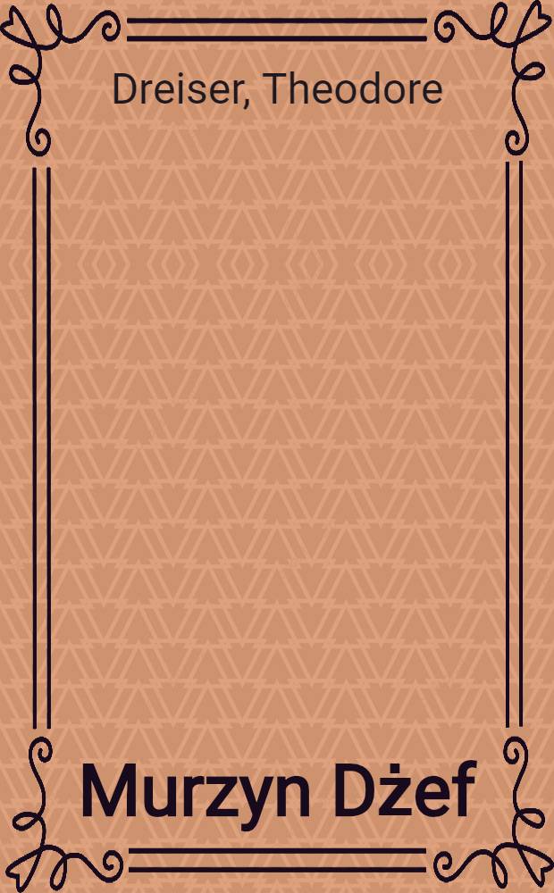 ... Murzyn Dżef