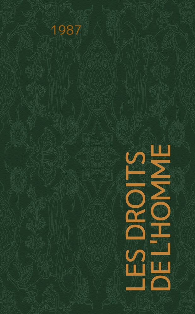 Les droits de l'homme: point de vue