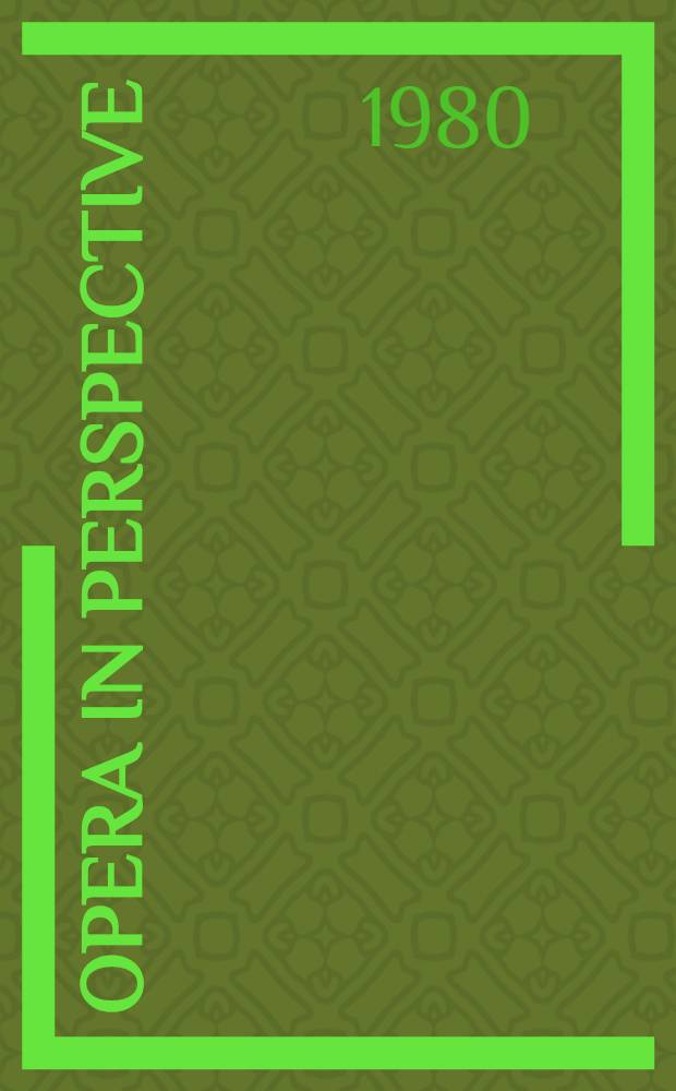 Opera in perspective