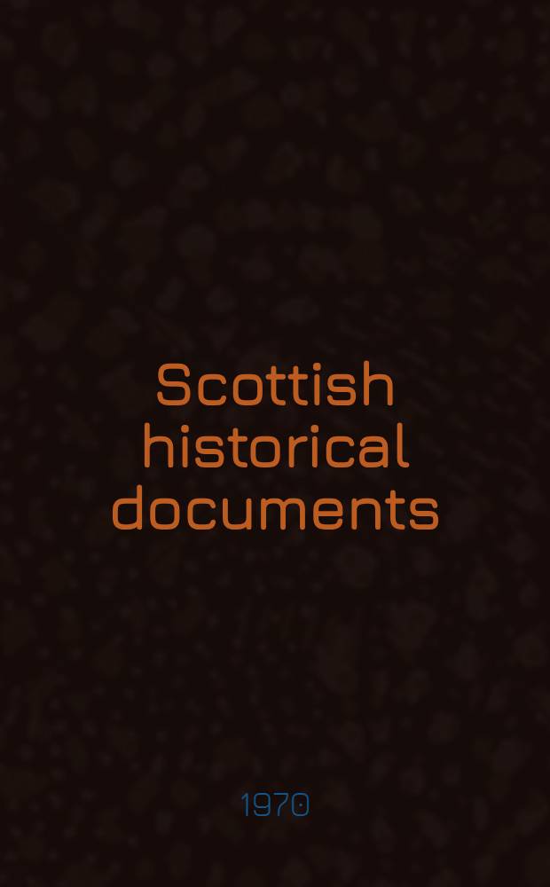 Scottish historical documents