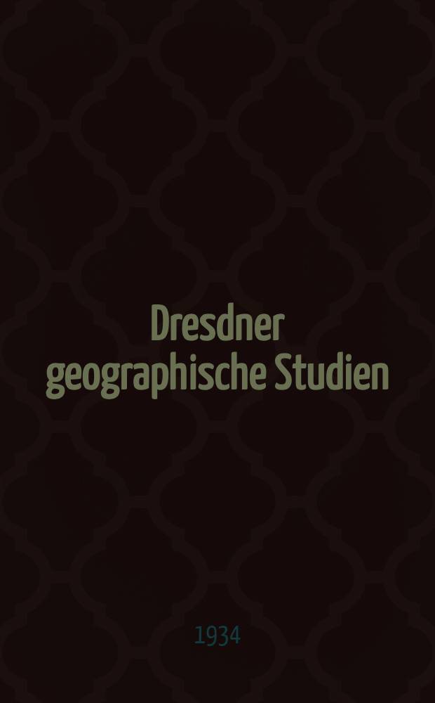 Dresdner geographische Studien
