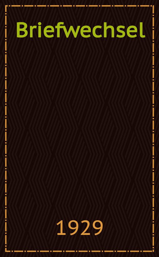 Briefwechsel