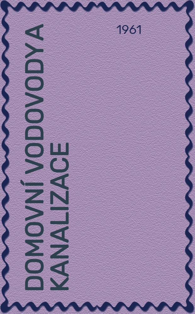 Domovní vodovody a kanalizace : Příručka pro instalatéry