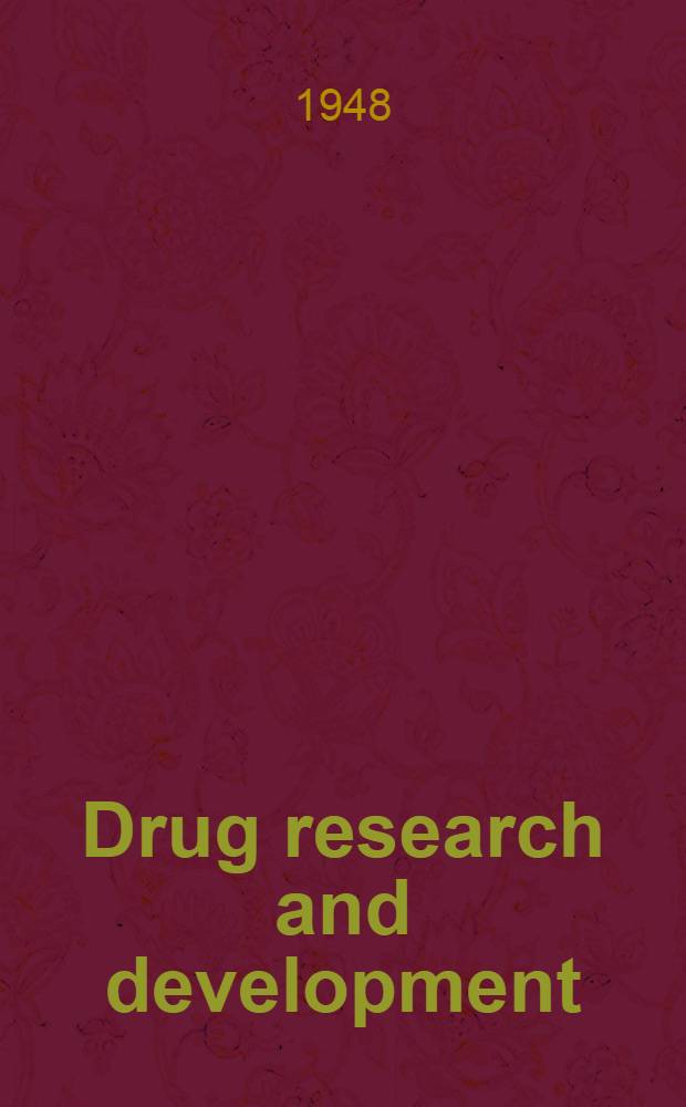 Drug research and development