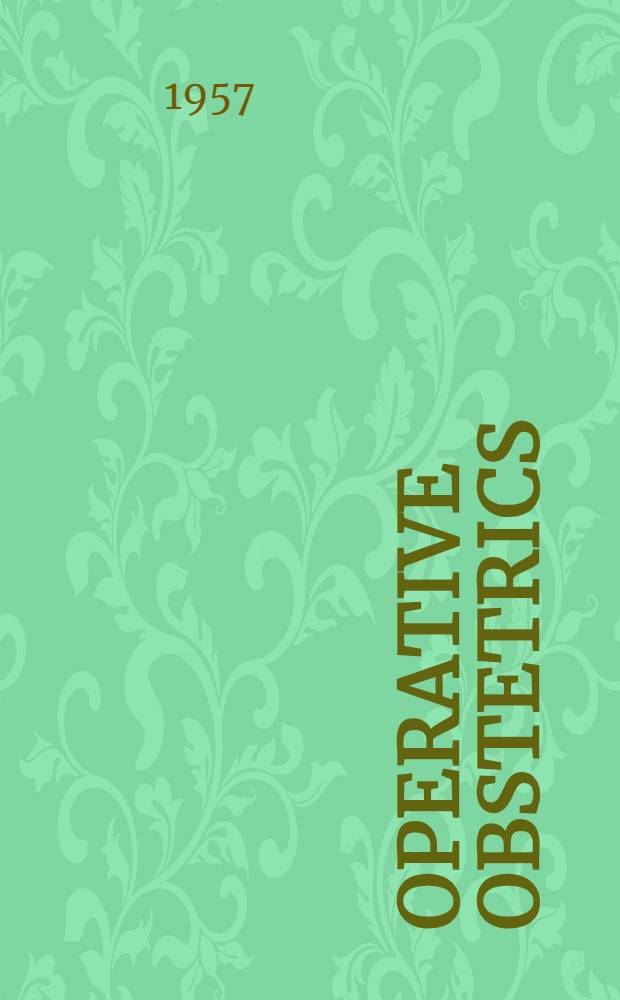 Operative obstetrics