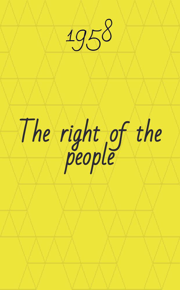 The right of the people