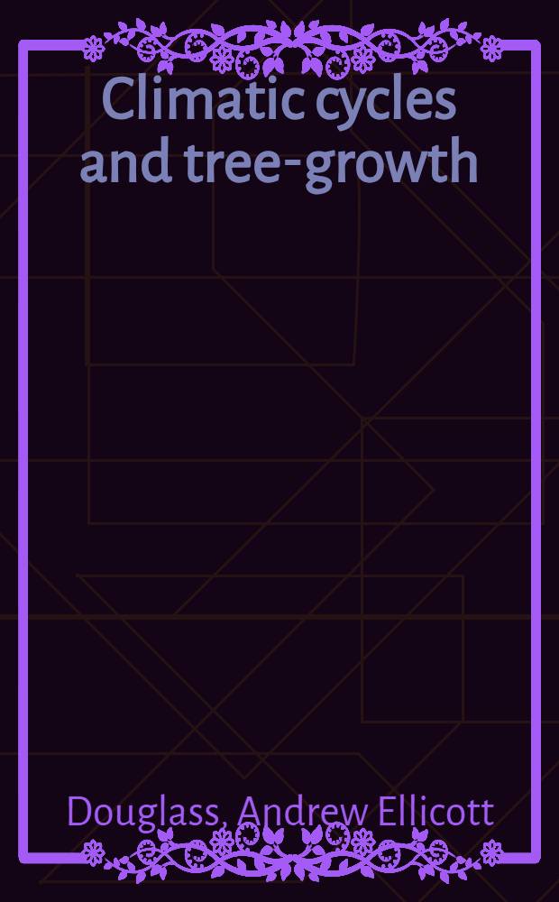 Climatic cycles and tree-growth