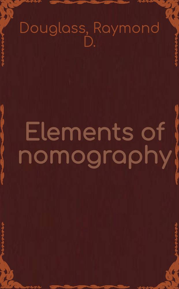 Elements of nomography