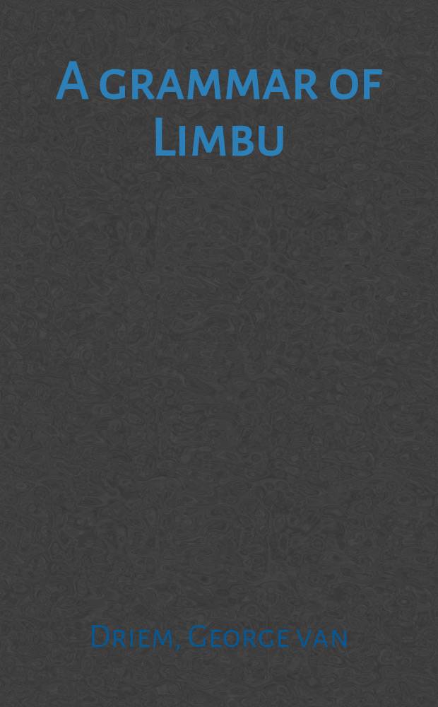 A grammar of Limbu