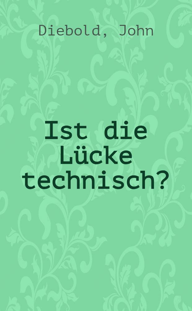 Ist die Lücke technisch?