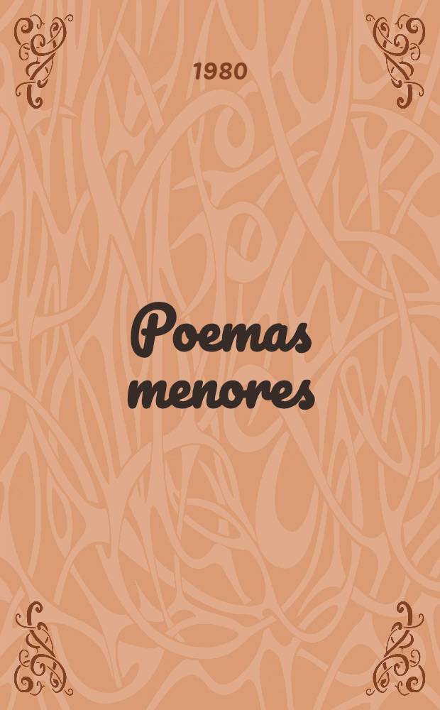 Poemas menores