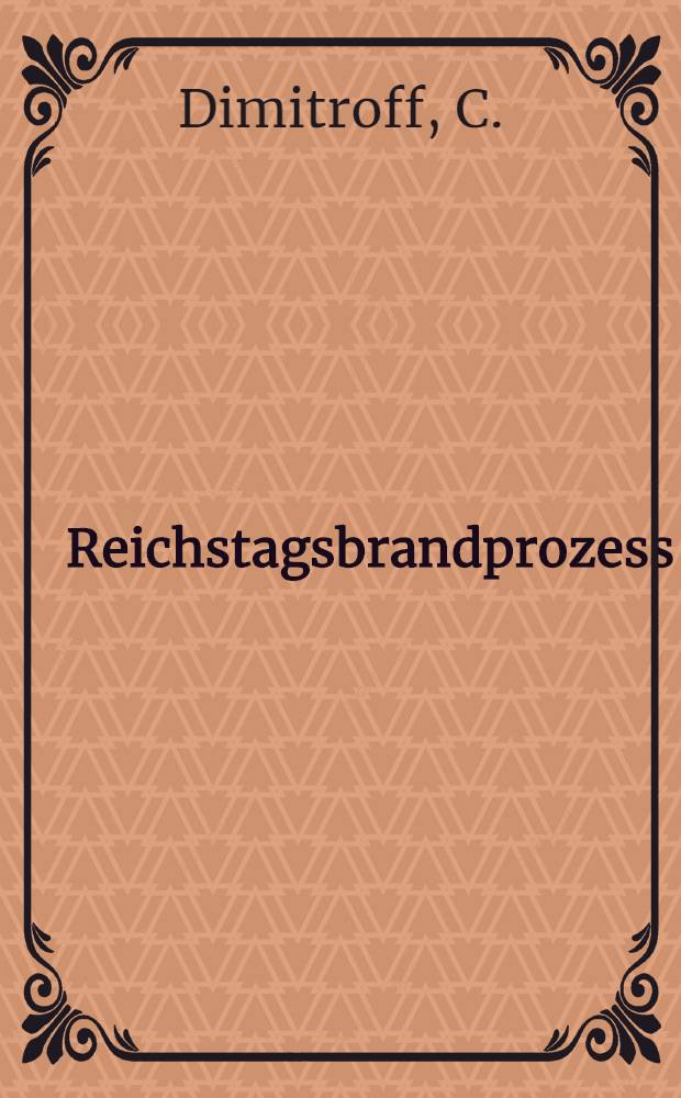 Reichstagsbrandprozess