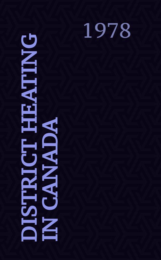 District heating in Canada