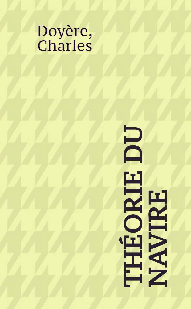 ... Théorie du navire