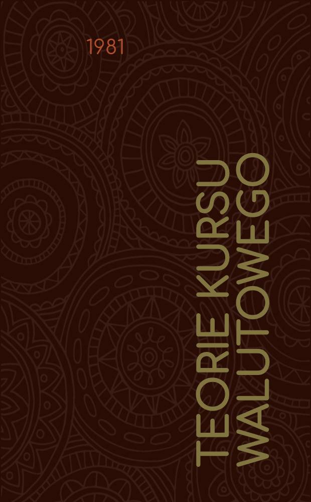 Teorie Kursu walutowego