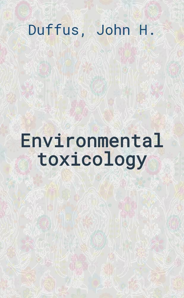 Environmental toxicology