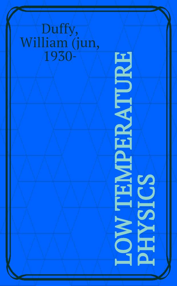 Low temperature physics : A KWIC key-word-in-context index to the conference literature, 1958-1969